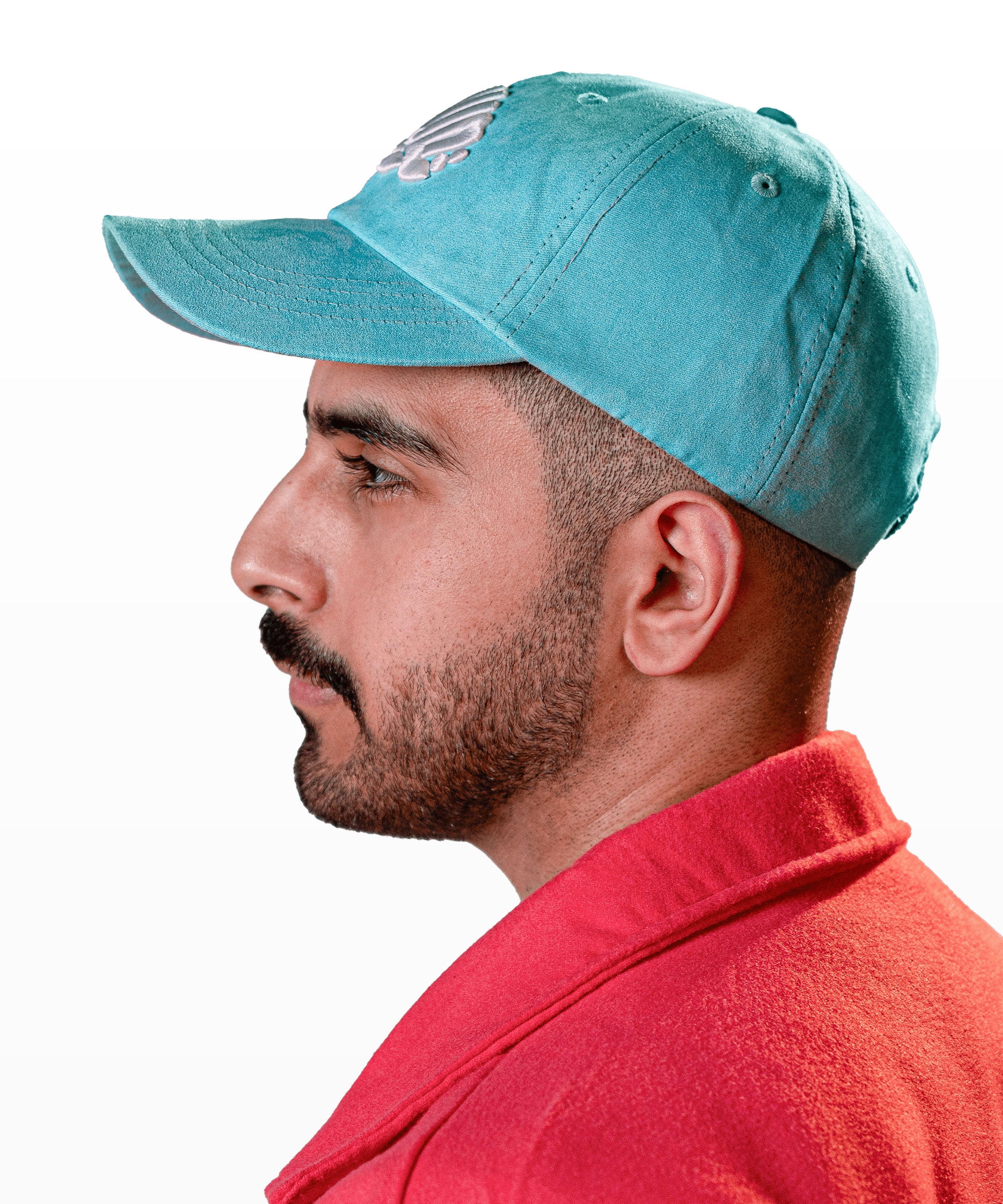 Suede Cyan Cap