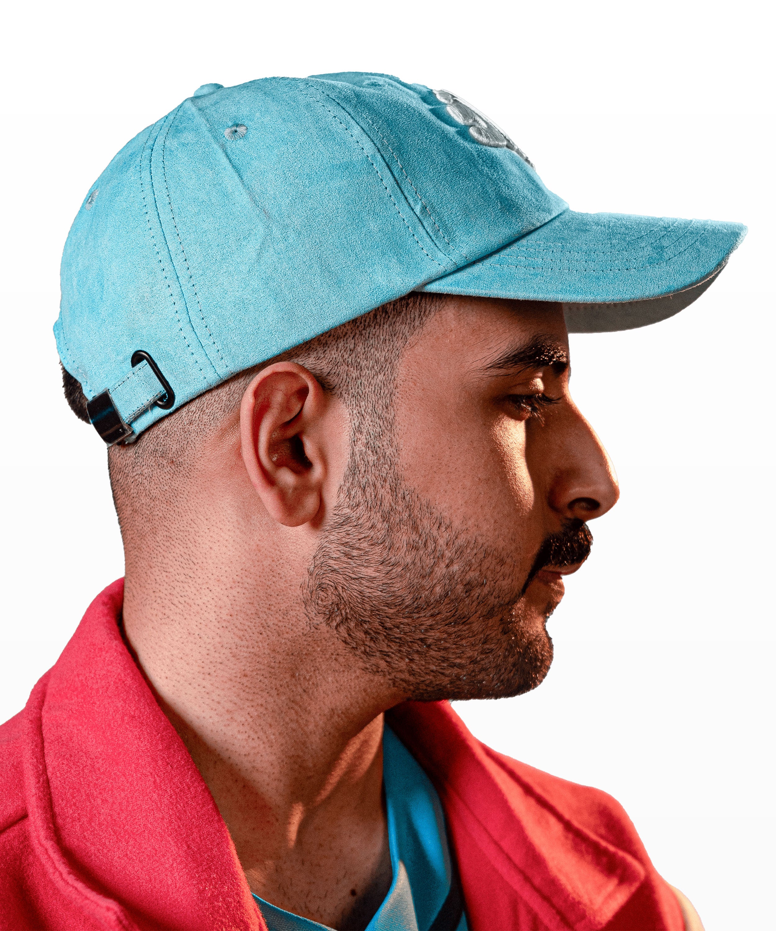 Suede Cyan Cap