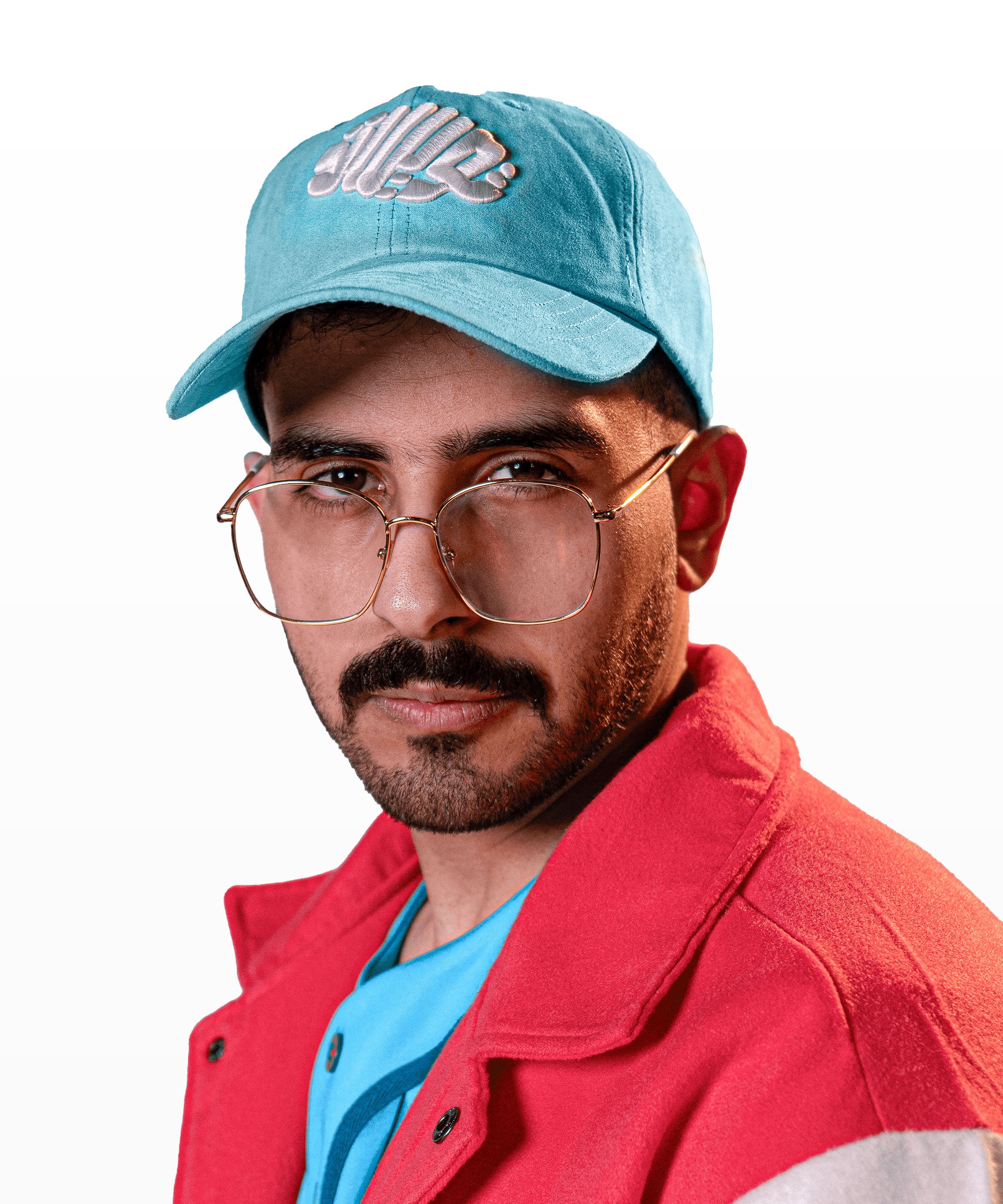 Suede Cyan Cap