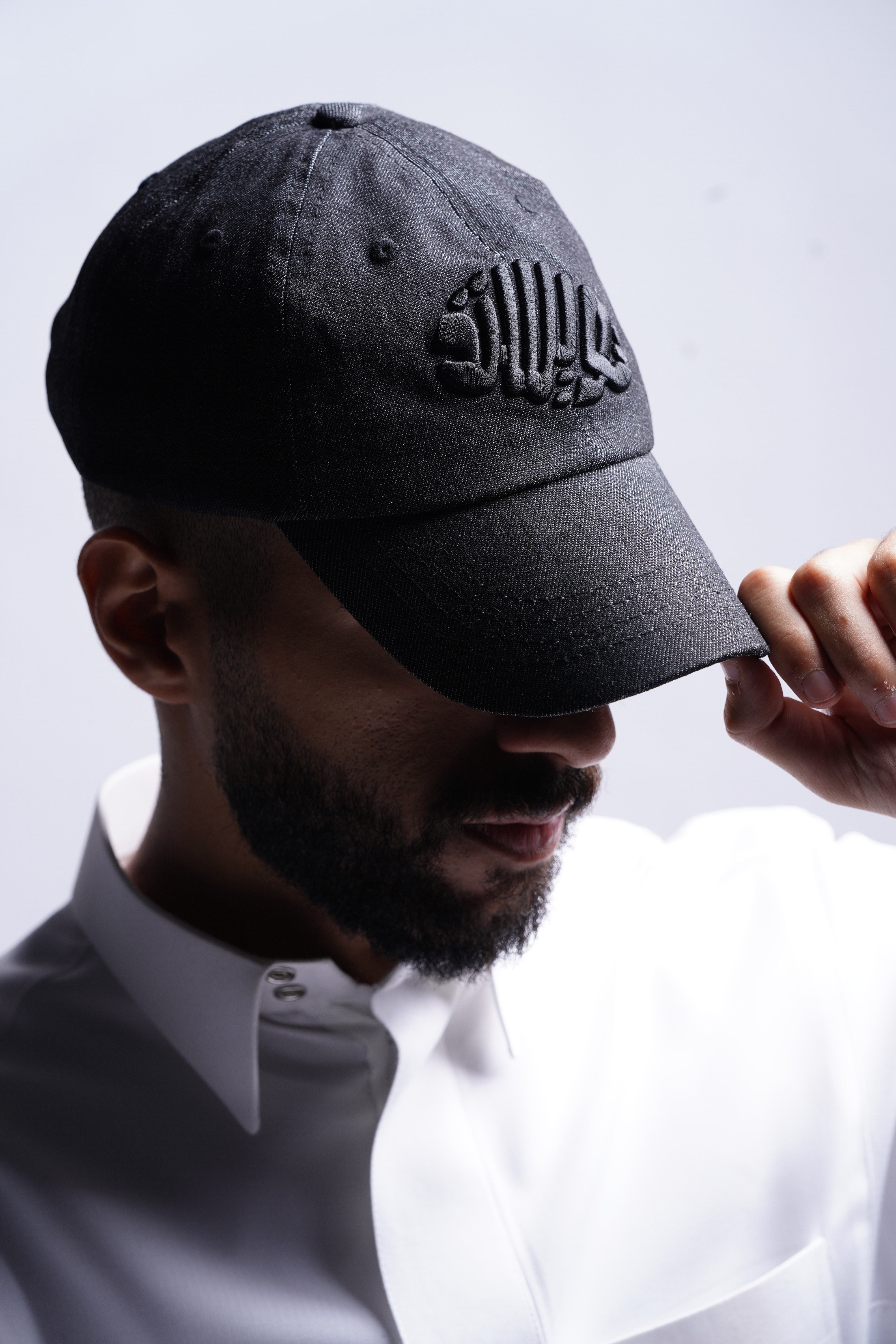 Black Denim Cap